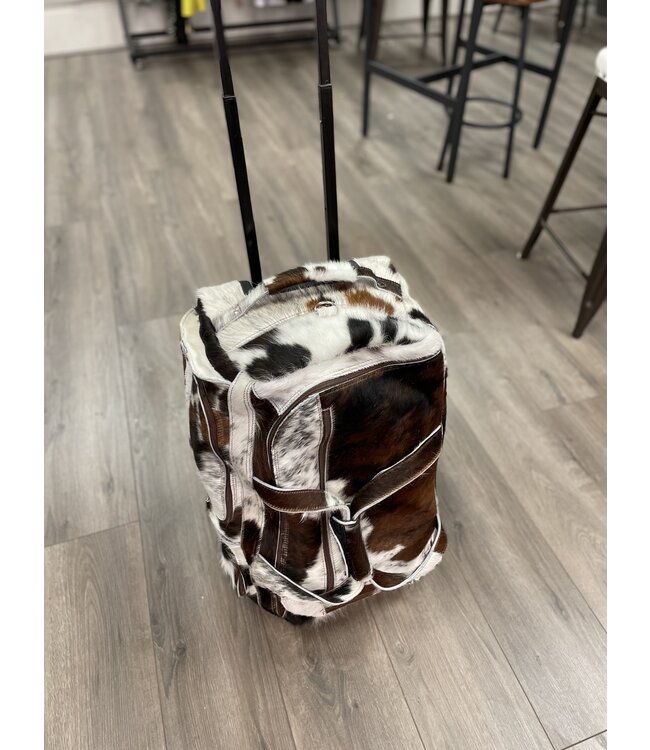 Genuine Leather/Cowhide Rolling Suitcase
