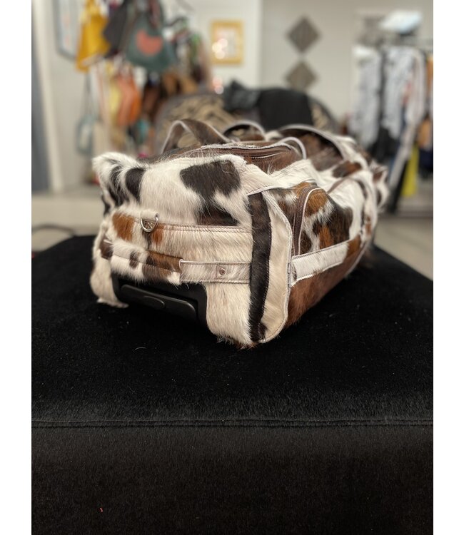 Genuine Leather/Cowhide Rolling Suitcase