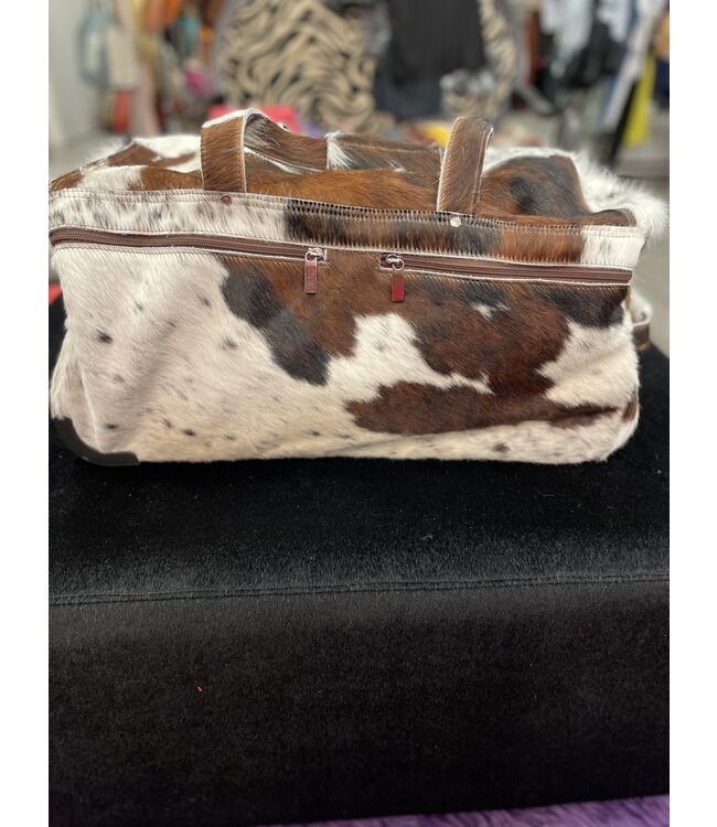 Genuine Leather/Cowhide Rolling Suitcase