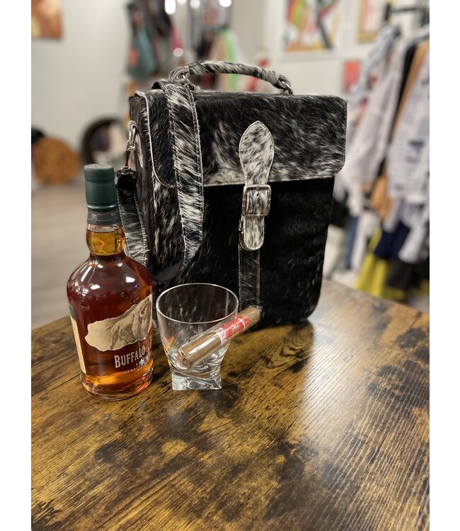 Genuine Cowhide Bourbon Bag