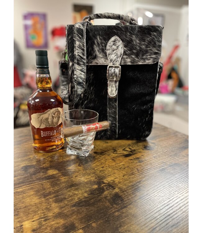 Genuine Cowhide Bourbon Bag