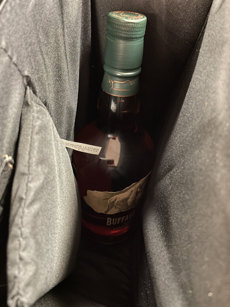 Genuine Cowhide Bourbon Bag