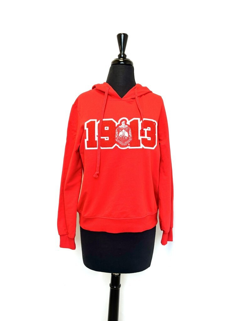 ΔΣΘ DST 1913 Red, Black & Gray Hoodie 2025