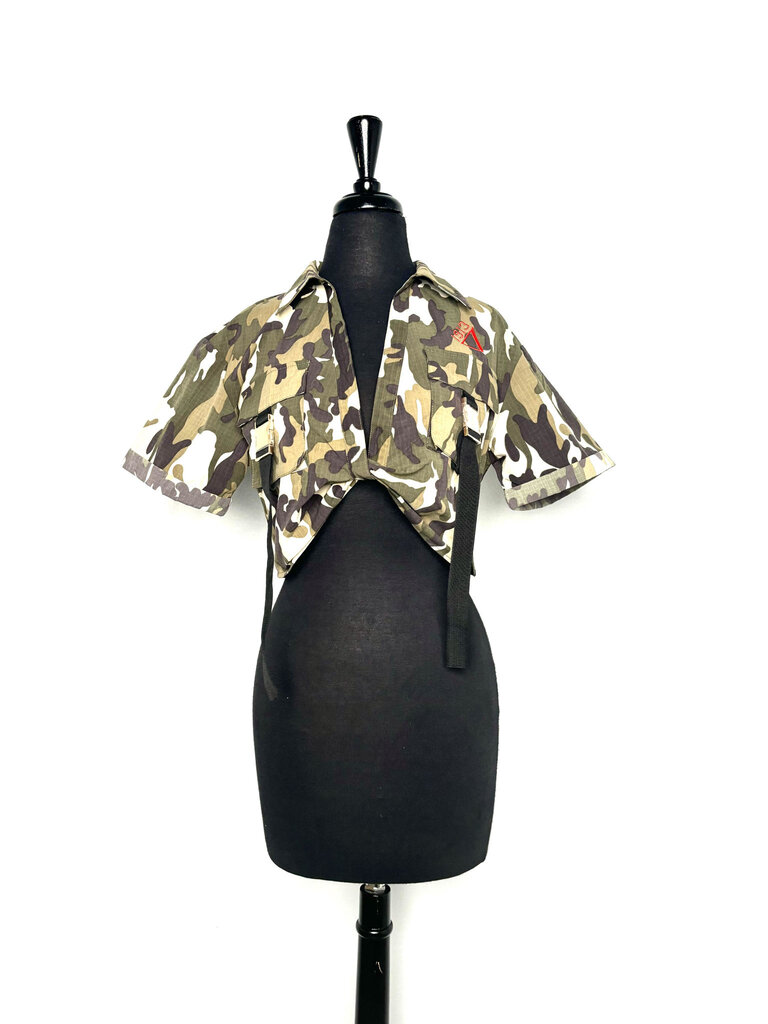 ΔΣΘ DST 1913 Camo Crop Top (M,L) 2025