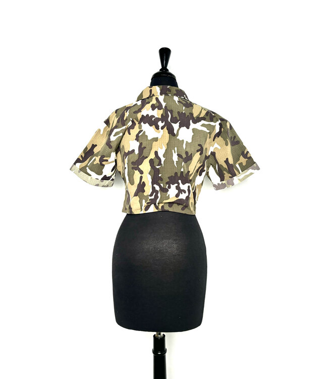 ΔΣΘ SALE DST 1913 Camo Crop Top (M,L) (FA25) FREE Pant Set