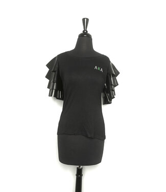 ΑΚΑ AKA Black Butterfly Top