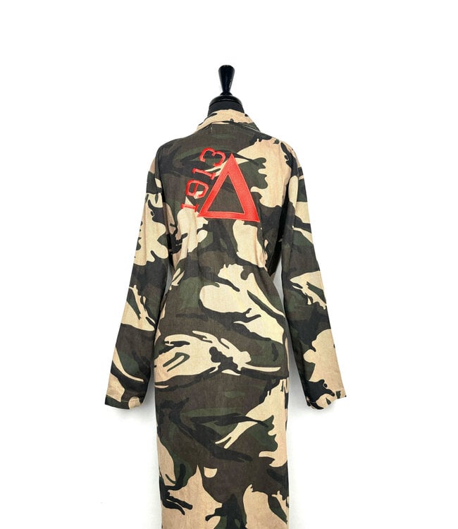 ΔΣΘ DST 1913 Camo Long Coat (FA25)