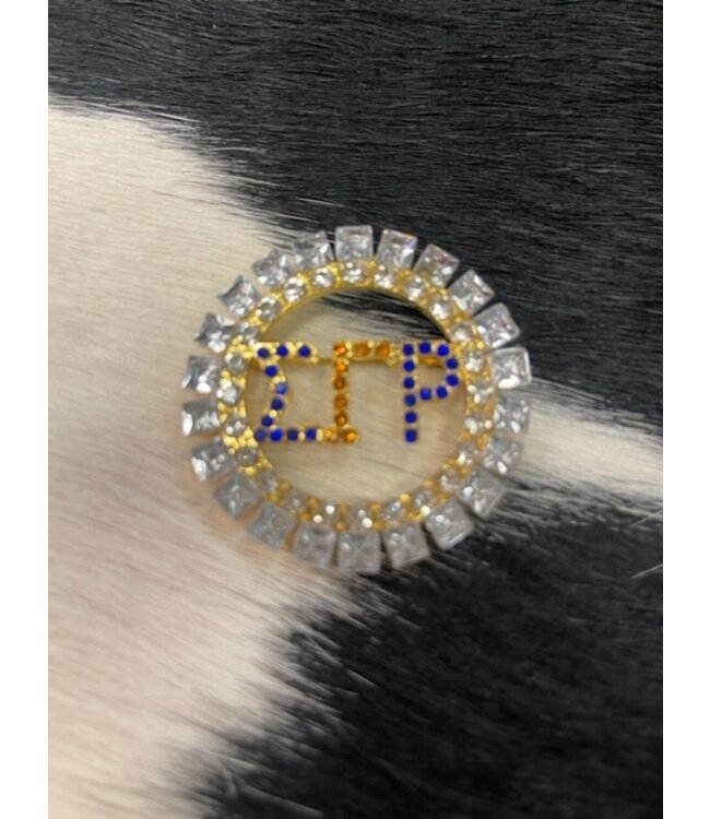 ΣΓΡ SGR Rhinestone Brooch