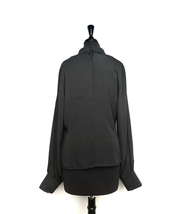 ΔΣΘ DST Long Sleeve Black Blouse (L) 2025