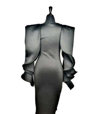 ΔΣΘ SALE DST Black Open Sleeve Dress (MD, 2X) (FA25)