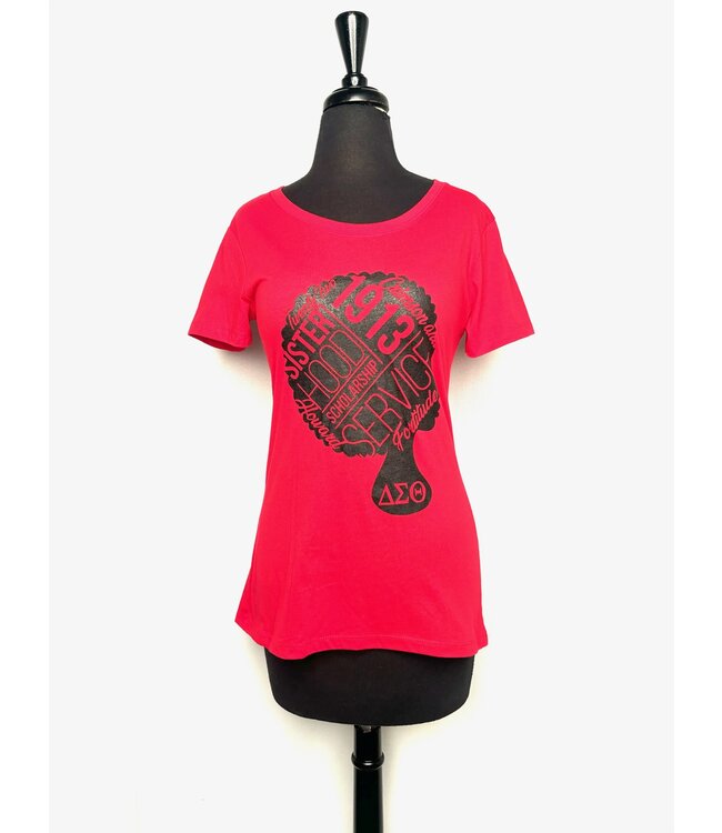 ΔΣΘ DST Sister Service Red Fitted Ideal Crew