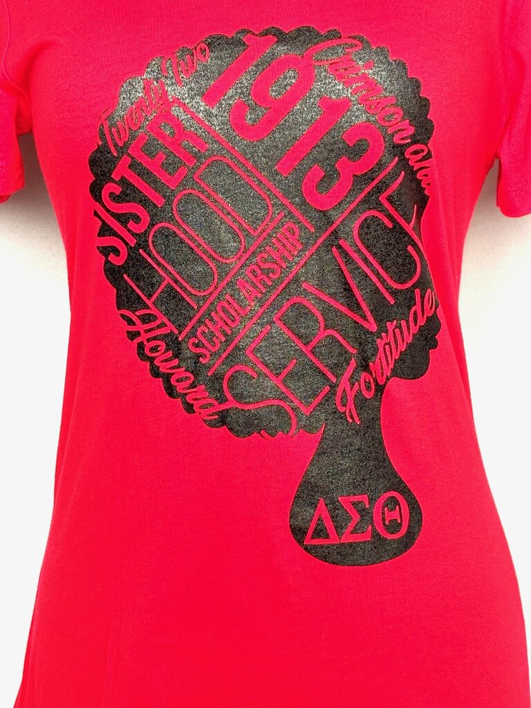 ΔΣΘ DST Sister Service Red Fitted Ideal Crew