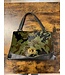 W Camo Fur Genuine Leather Purse