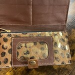 Genuine Leather Cheetah Cowhide Full Sized Wallet
