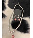 ΔΣΘ DST Pearl Earrings with Shield