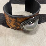 W Stone Cuff Bracelet