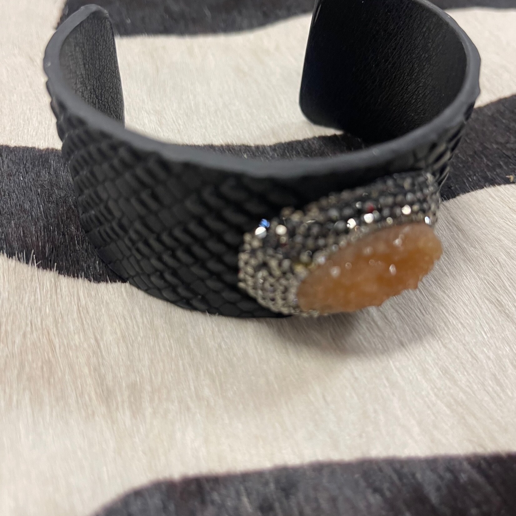 W Stone Cuff Bracelet