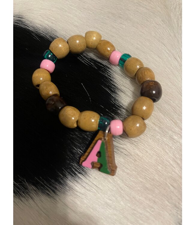 ΑΚΑ AKA Wooden Beaded Bracelet (FA25)