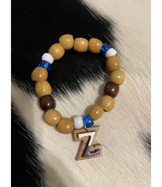 ΖΦΒ ZPB Wooden Beaded Bracelet (FA25)