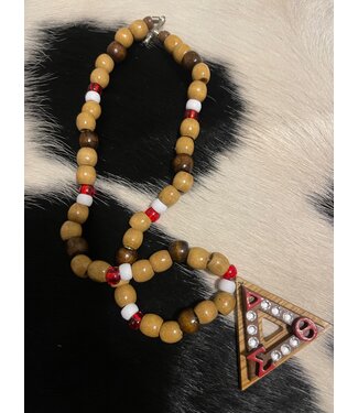 ΔΣΘ NEW! DST Wooden Beaded Necklace (Design 2) (FA25)