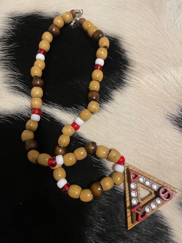 ΔΣΘ DST Wooden Beaded Necklace (Design 2) 2025