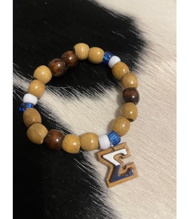 ΦΒΣ PBS Wooden Beaded Bracelet (FA25)
