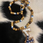 ΦΒΣ PBS Wooden Beaded Necklace