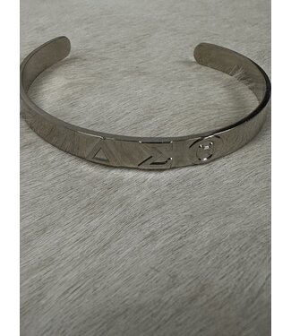 ΔΣΘ W Sliver Plated Delta Bracelet