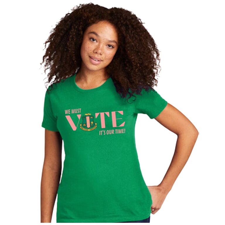 ΑΚΑ AKA Green Voter T-shirt (SM-3X)