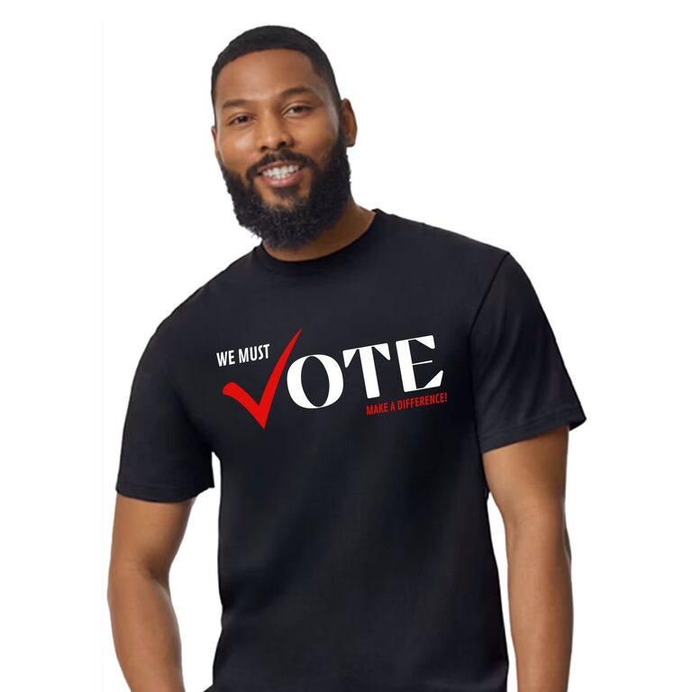 Unisex Black Voter Shirt (SM-3X)