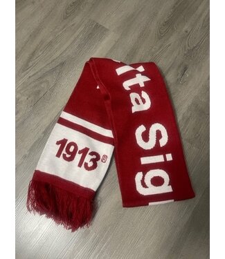 ΔΣΘ DST Knit Scarf Red 2025