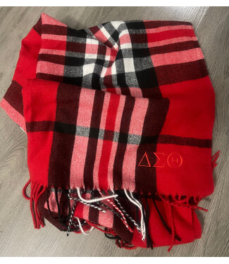 ΔΣΘ DST Cashmere Scarf Red (FA25)
