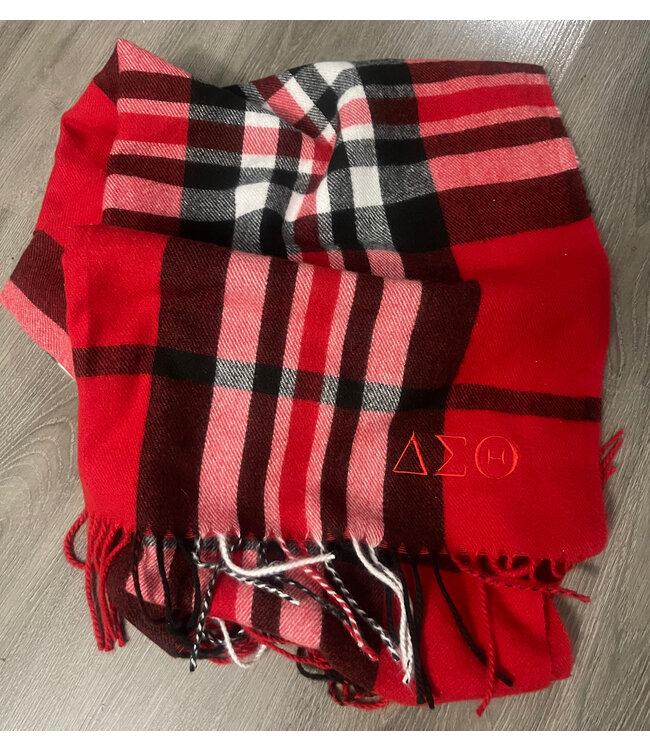 ΔΣΘ DST Cashmere Scarf Red (FA25)
