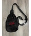 ΔΣΘ DST Black Nylon Zip Pocket Sling Backpack 2025