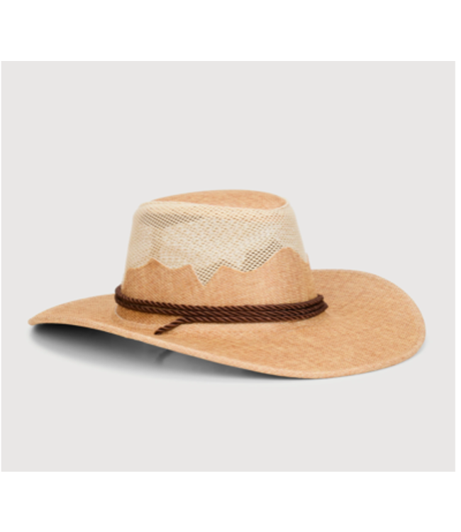 W Mesh Detail Woven Cowboy Hat 2025