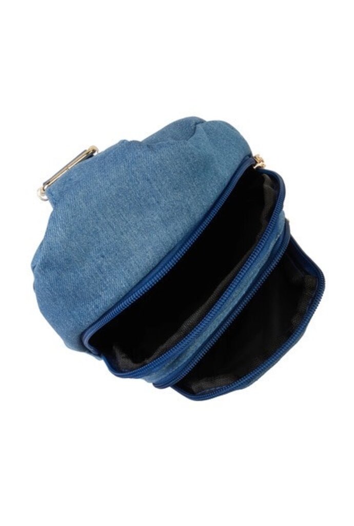 ΔΣΘ DST Denim Zip Double Pocket Sling Backpack 2025