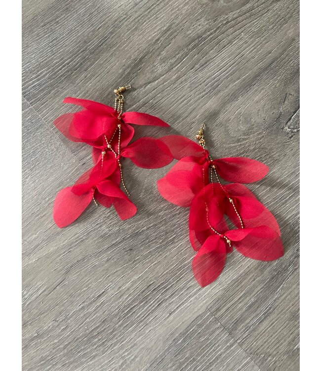 DST Red Featherweight Earrings 2025