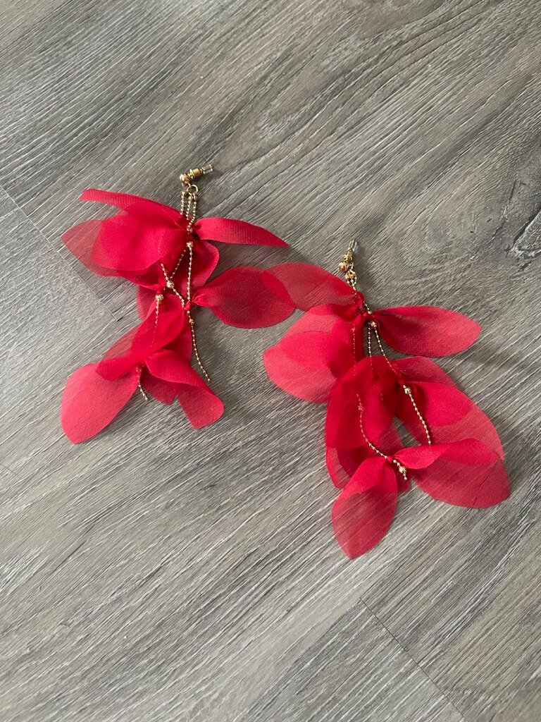 DST Red Featherweight Earrings 2025