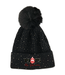 ΔΣΘ MO DST 50th Knit Pom Pom Beanie - Black & Cream