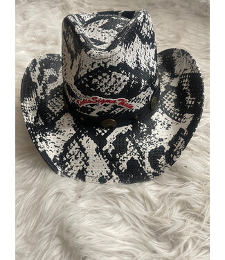 ΔΣΘ MO DST Snake Skin Cowboy Hat (FA25)