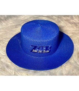 ΖΦΒ SALE! ZPB Zeta Phi Beta Straw Hats - Symbols, Shield, Bow (SP26)