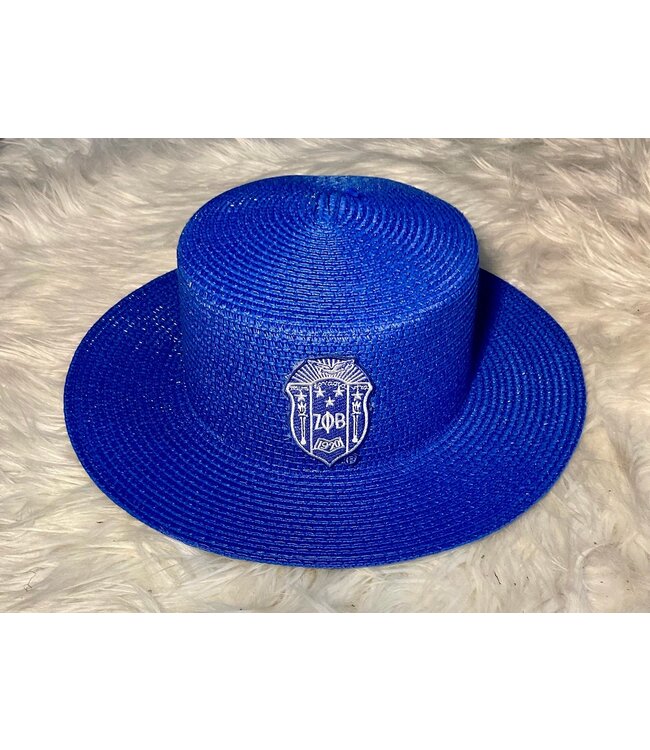 ΖΦΒ SALE! ZPB Zeta Phi Beta Straw Hats - Symbols, Shield, Bow (SP26)