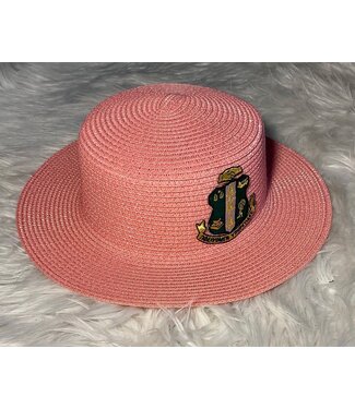 ΑΚΑ SALE - AKA Straw Hat - Shield, Symbols, Bow (FA25Y)