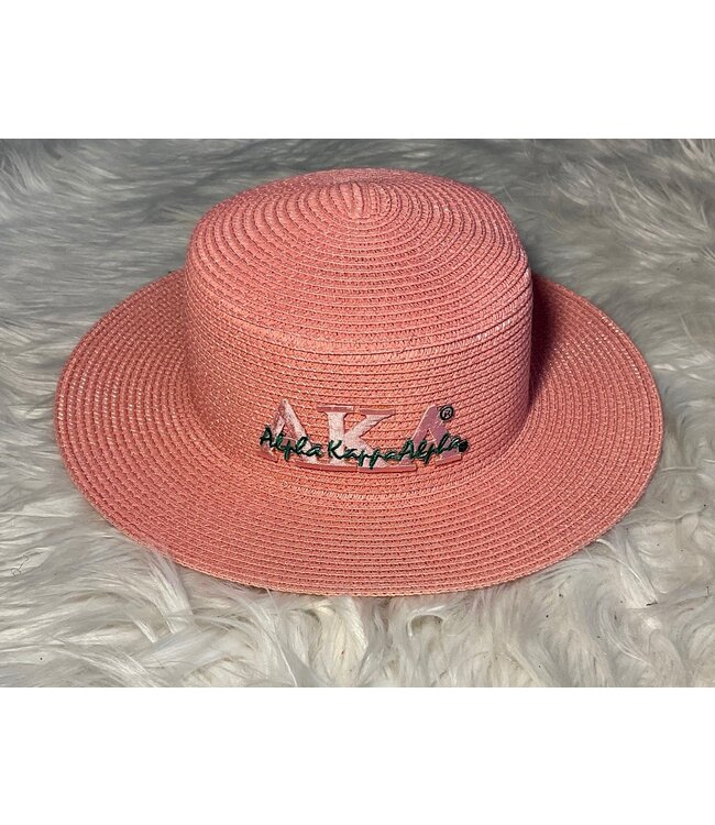 ΑΚΑ SALE - AKA Straw Hat - Shield, Symbols, Bow (FA25Y)