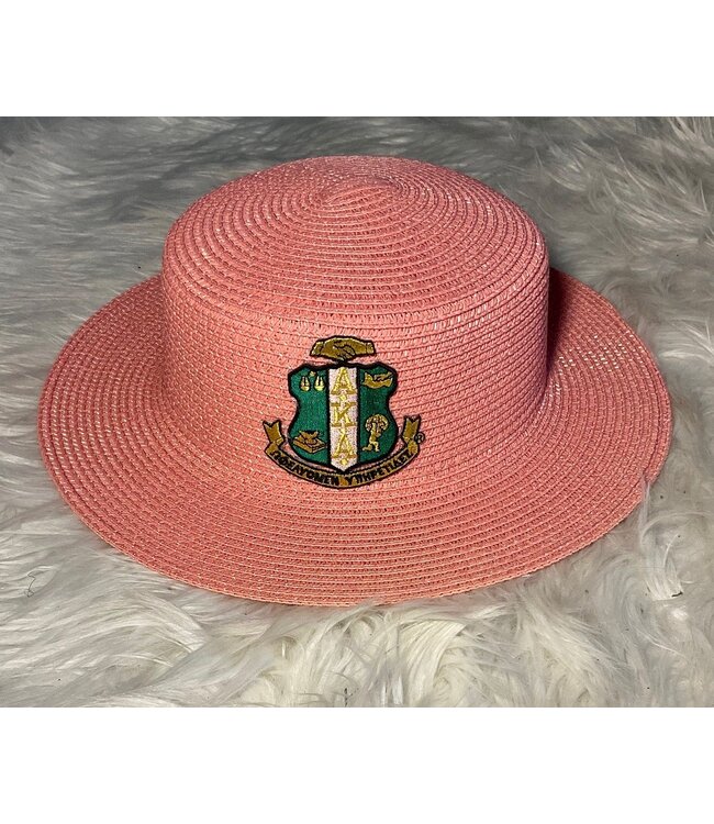 ΑΚΑ SALE - AKA Straw Hat - Shield, Symbols, Bow (FA25Y)