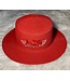 ΔΣΘ DST Straw Hats - WH Symbols, Red Symbols, Striped Patch, Bow (FA25)