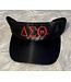 ΔΣΘ SALE - DST Black Satin Embroidered Visor (FA25)