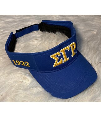 ΣΓΡ SALE - SGR Embroidered Visors - Blue & Gold (FA25Y)