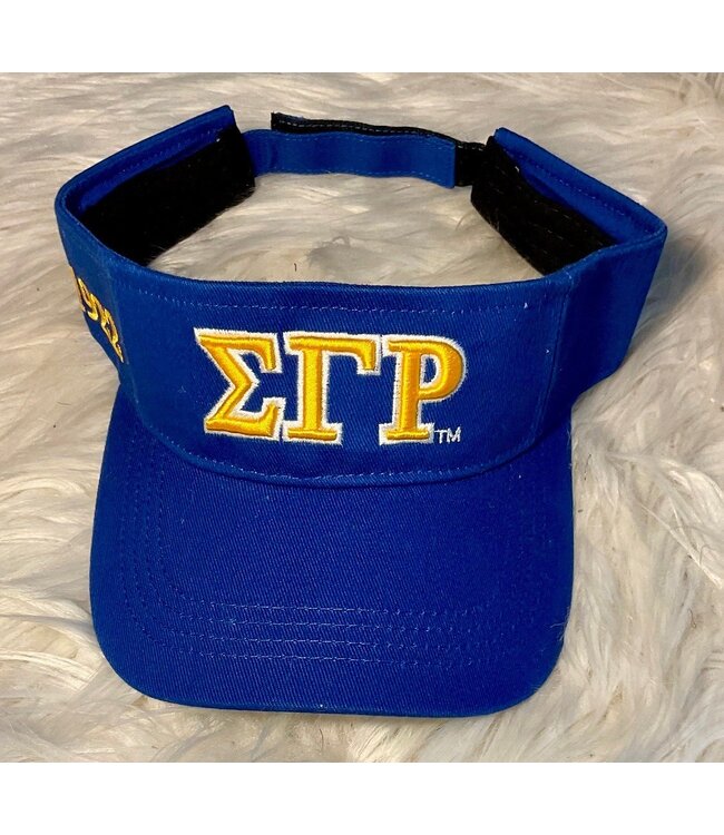 ΣΓΡ SALE! SGR Sigma Gamma Rho Visors - Royal & Gold (SP26)