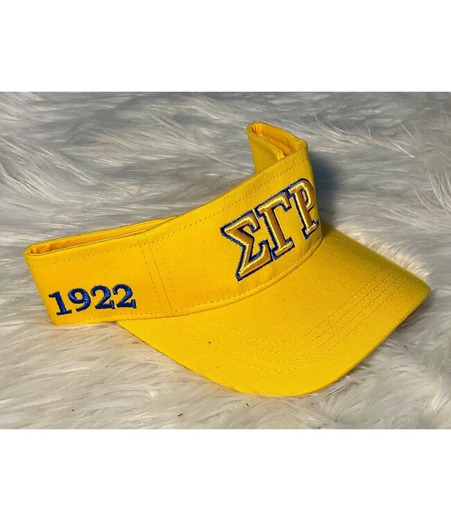 ΣΓΡ SALE - SGR Embroidered Visors - Royal & Gold (FA25)